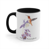Accent Coffee 11oz Mug, with Hummingbird 11