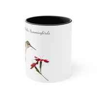 Accent Coffee 11oz Mug, with Hummingbird 5