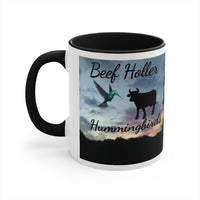 Beef Holler Hummingbirds Coffee Mug with Mountain View