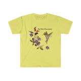 Unisex Softstyle T-Shirt With Beef Holler Hummingbird