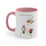 Accent Coffee 11oz Mug, with Hummingbird