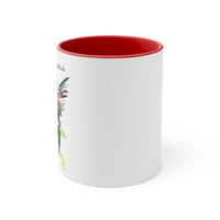 Accent Coffee11oz Mug, with Hummingbird