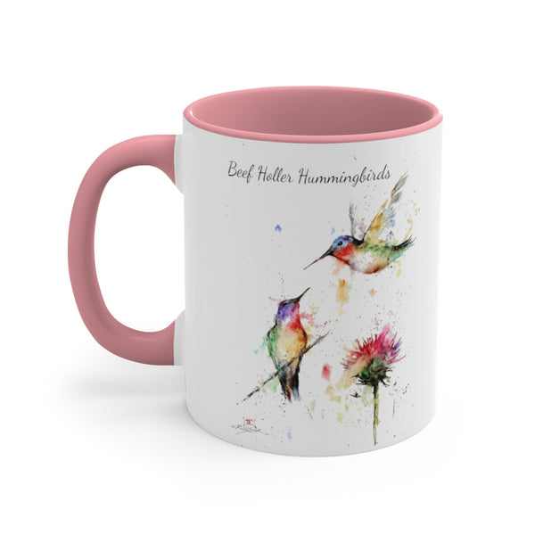 Accent Coffee11oz Mug,  with Hummingbird